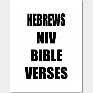 Hebrews NIV Bible Verses Text Posters and Art